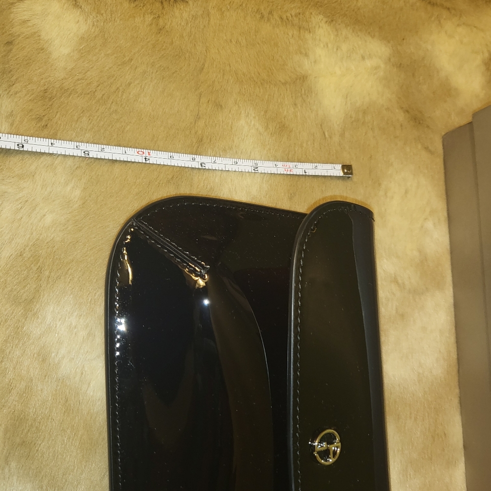 Giorgio Armani Small Patent Leather Shoulder/Crossbody Bag - Picture 6 of 10